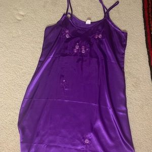 Y2K Vintage Purple Slip Dress